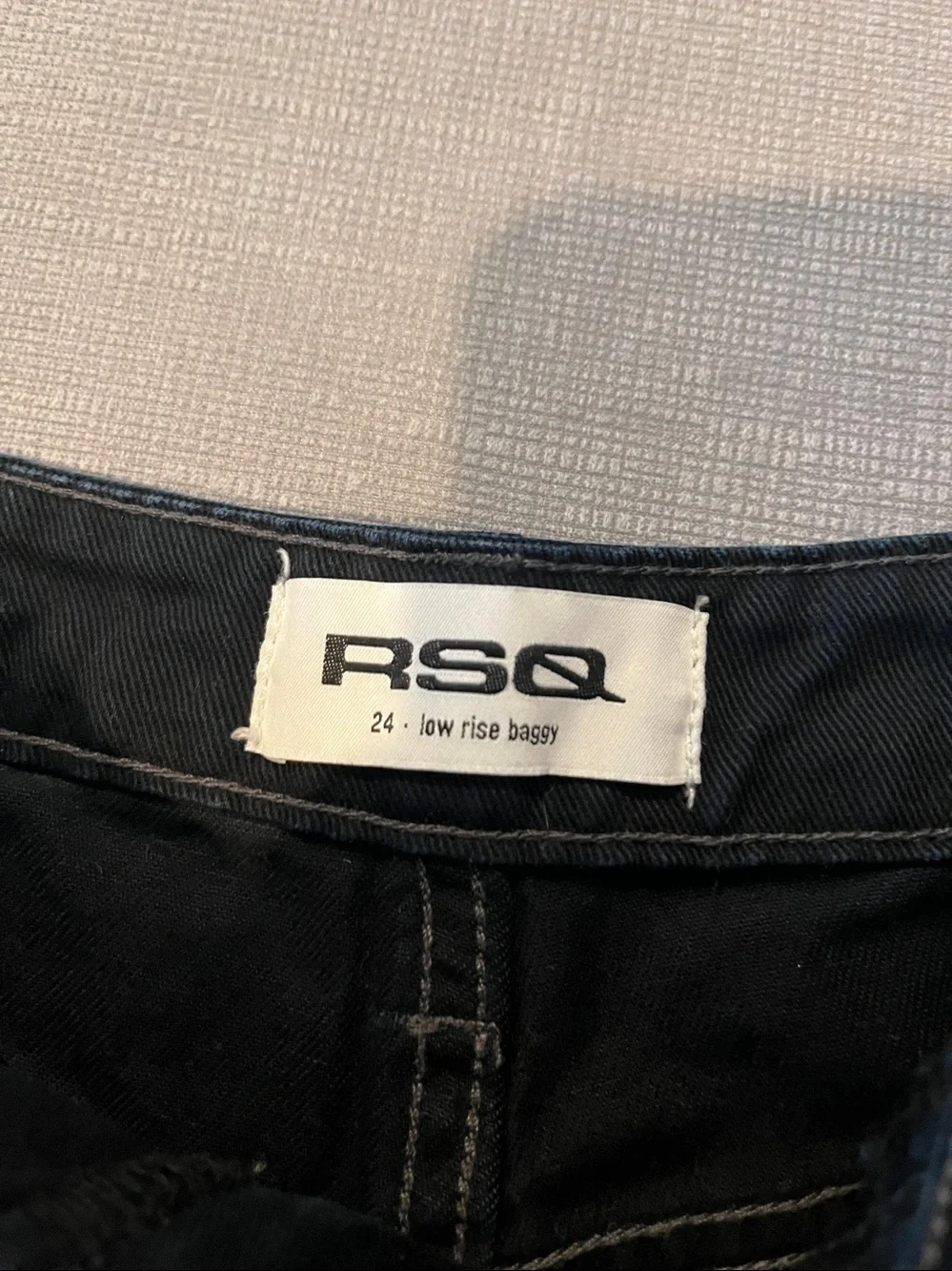 RSQ Dark Blue denim Women's Shorts size 24 low rise baggy